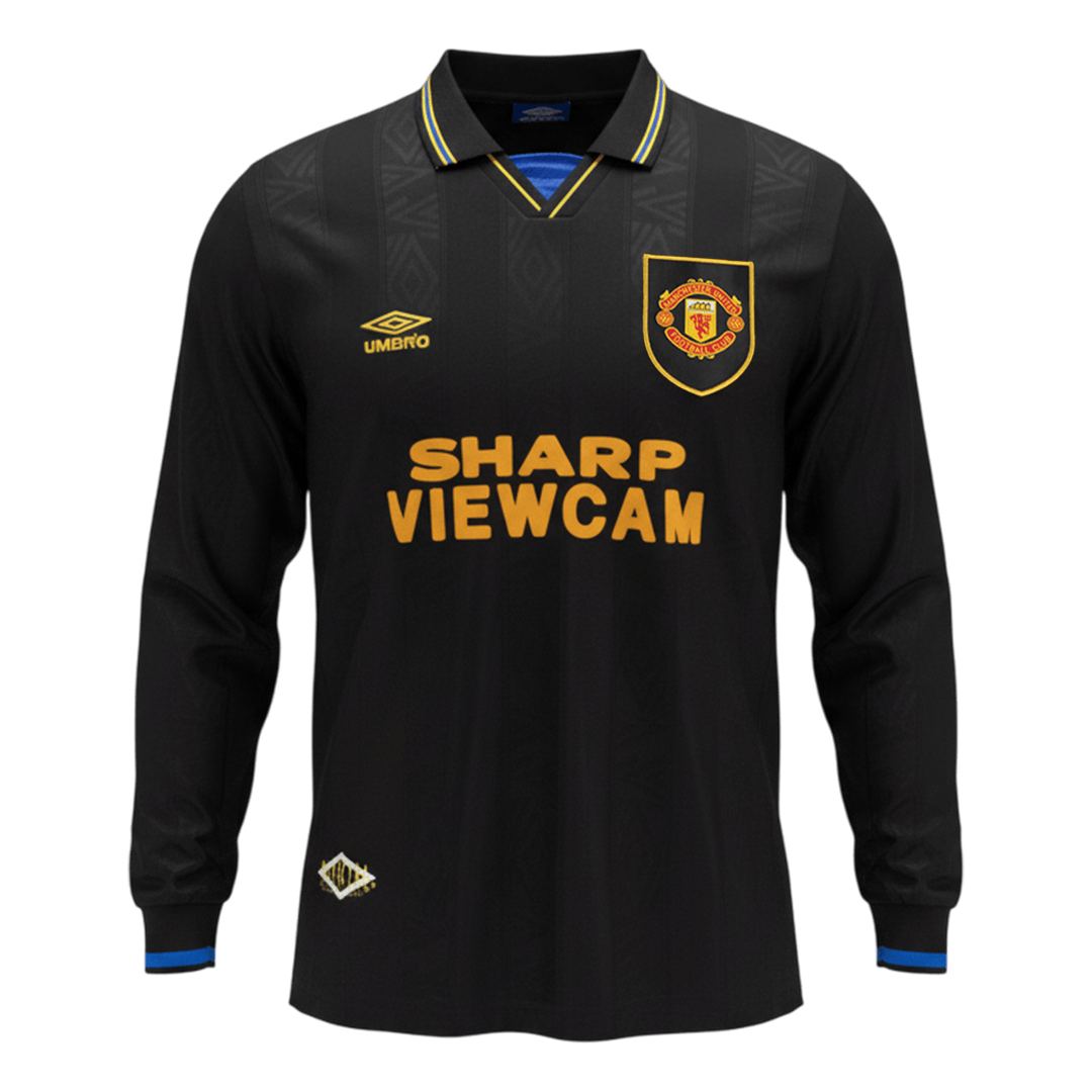 Manchester United Retro Langarm Trikot Auswärts 1993/94
