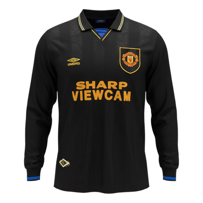 Manchester United Retro Langarm Trikot Auswärts 1993/94