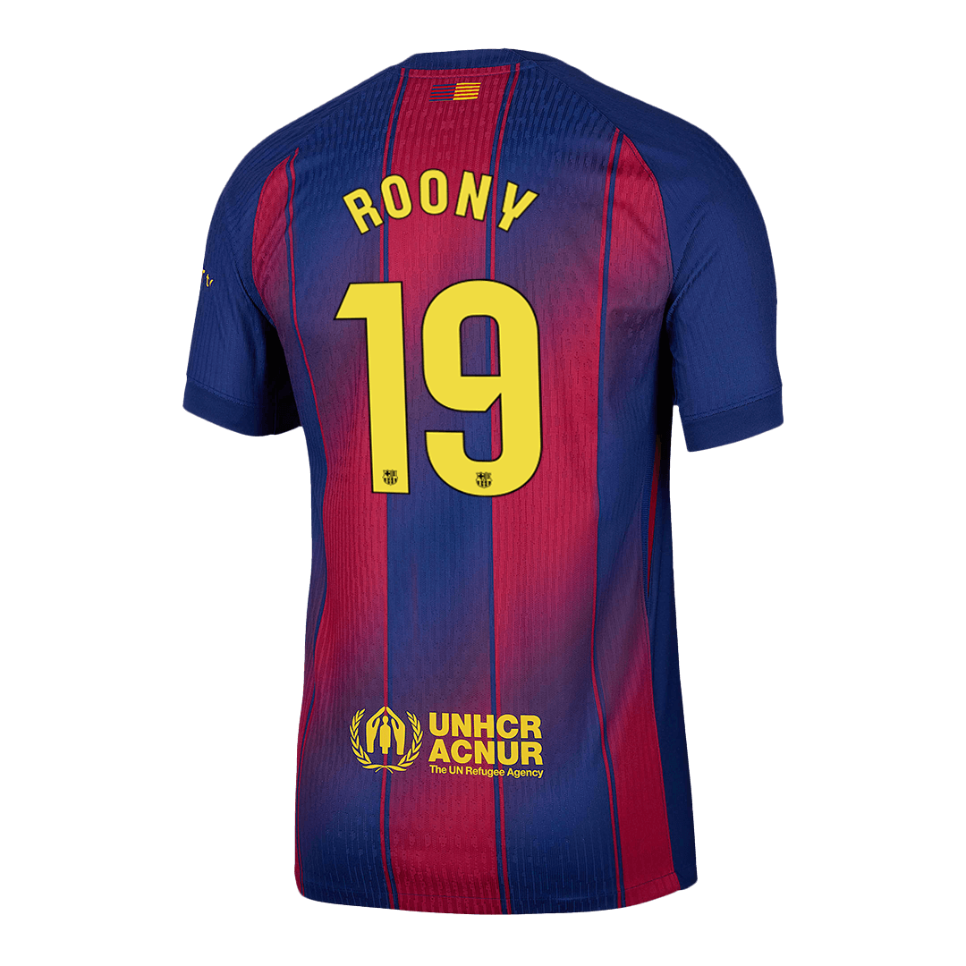 Barcelona Player Version Trikot Heim 2025/26 ROONY #19 Slim Fit