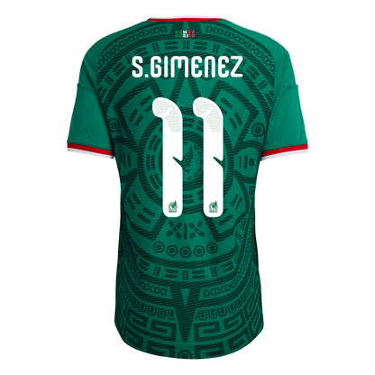 Mexico World Cup Player Version Trikot Heim 2026 S.GIMENEZ #11 Slim Fit