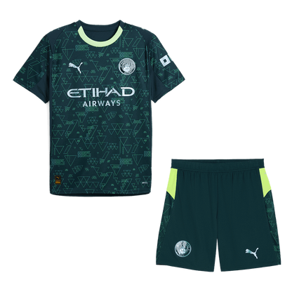 Manchester City Trikot Set Viertes Auswärts 2025/26