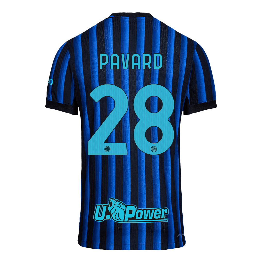 Inter Milan Player Version Trikot Heim 2025/26 PAVARD #28 Slim Fit