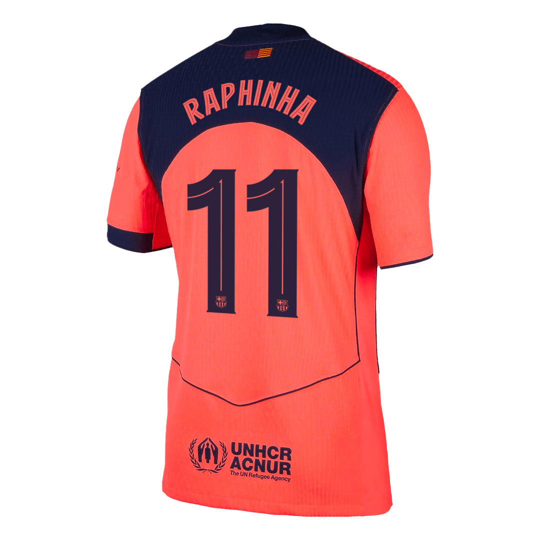 Barcelona Player Version Trikot Drittes Auswärts 2025/26 UCL RAPHINHA #11 Slim Fit
