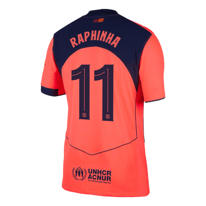Barcelona Player Version Trikot Drittes Auswärts 2025/26 UCL RAPHINHA #11 Slim Fit