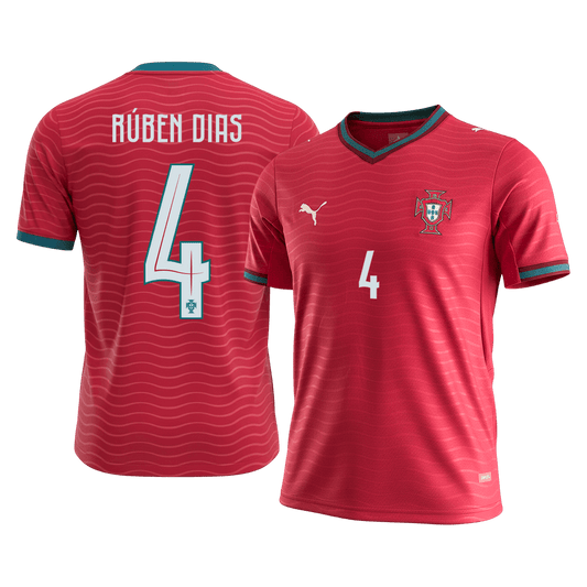 Portugal World Cup Trikot Heim 2026 RÚBEN DIAS #4
