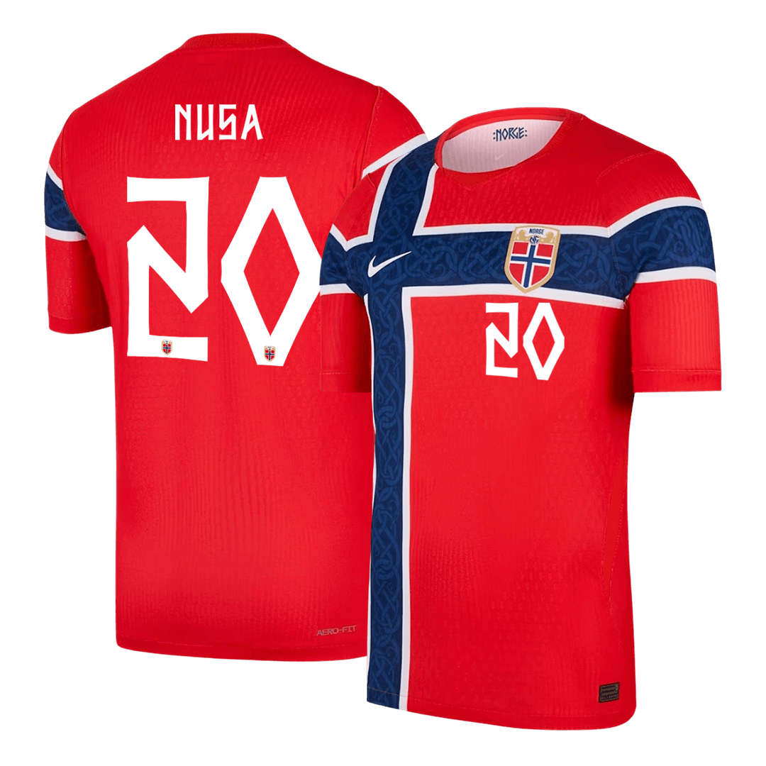Norway World Cup Player Version Trikot Heim 2026 NUSA #20 Slim Fit