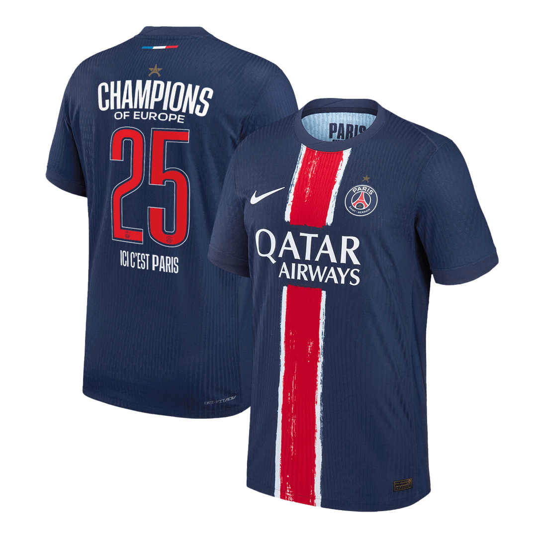 PSG Player Version Trikot Heim 2024/25 CHAMPIONS #25 Slim Fit