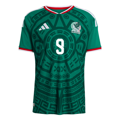 Mexico World Cup Player Version Trikot Heim 2026 Raúl #9 Slim Fit