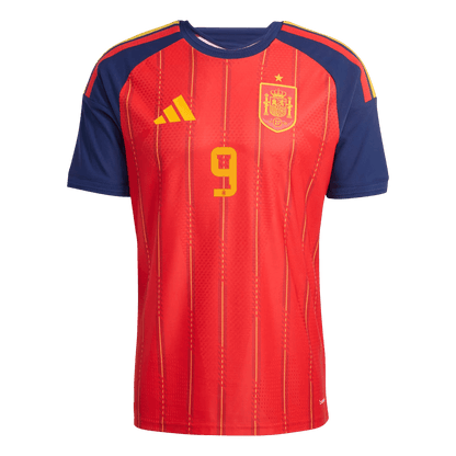 Spain World Cup Player Version Trikot Heim 2026 GAVI	 #9 Slim Fit