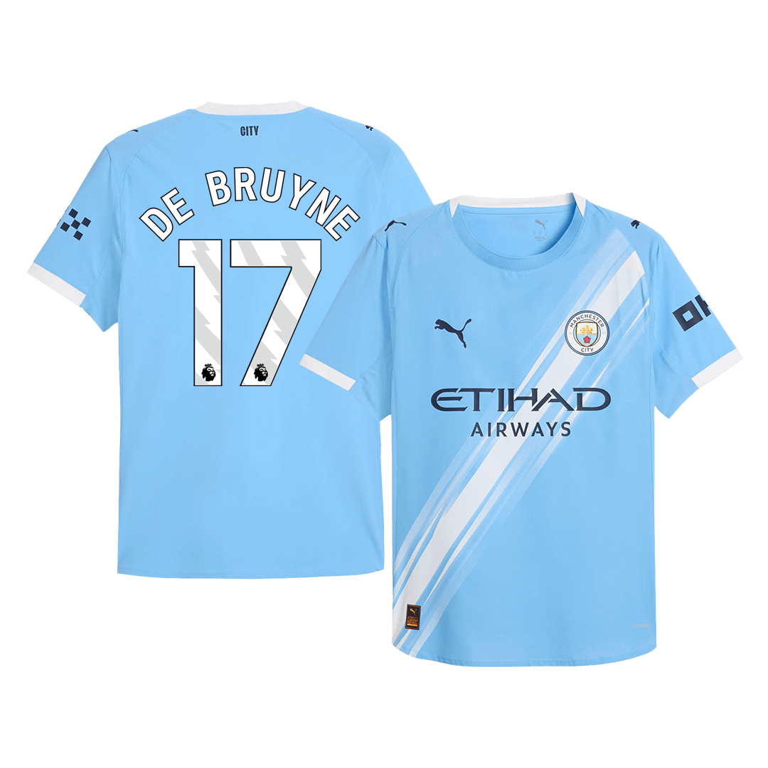 Manchester City Player Version Trikot Heim 2025/26 DE BRUYNE #17 Slim Fit