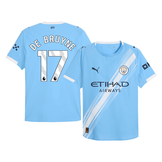 Manchester City Player Version Trikot Heim 2025/26 DE BRUYNE #17 Slim Fit