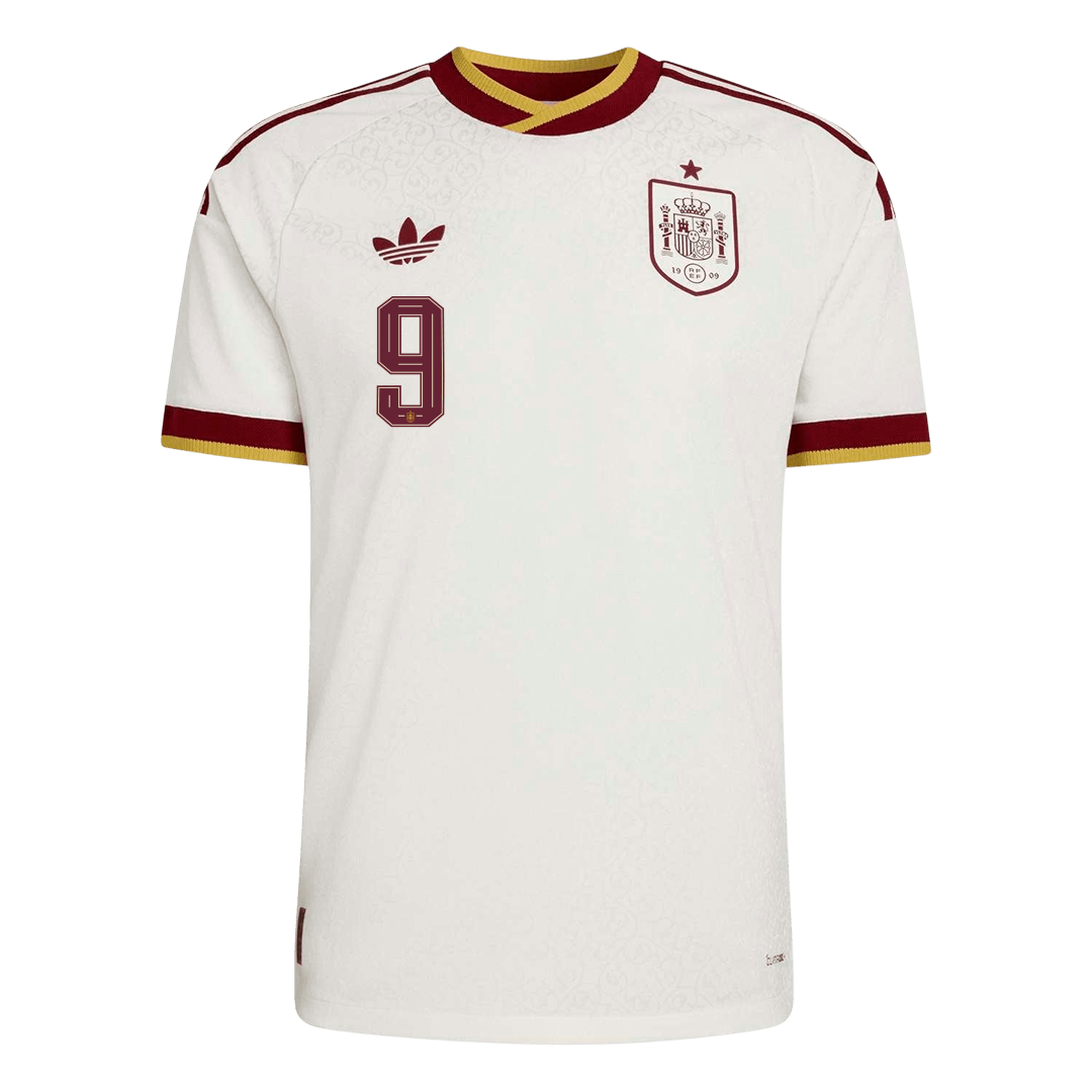 Spain World Cup Player Version Trikot Auswärts 2026 GAVI #9 Slim Fit