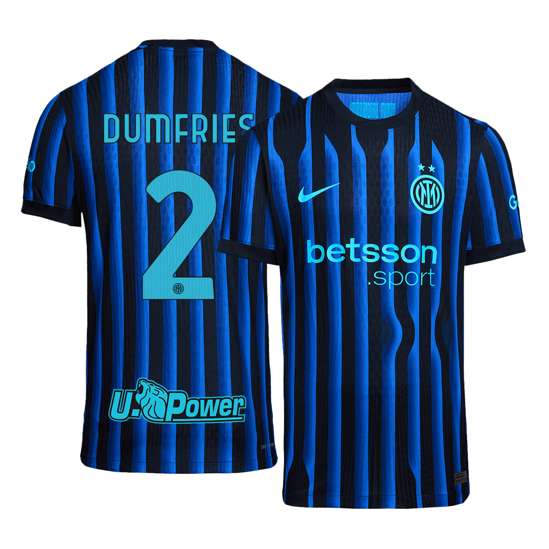 Inter Milan Player Version Trikot Heim 2025/26 DUMFRIES #2 Slim Fit