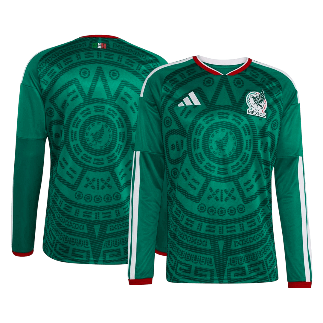 Mexico World Cup Langarm Trikot Heim 2026