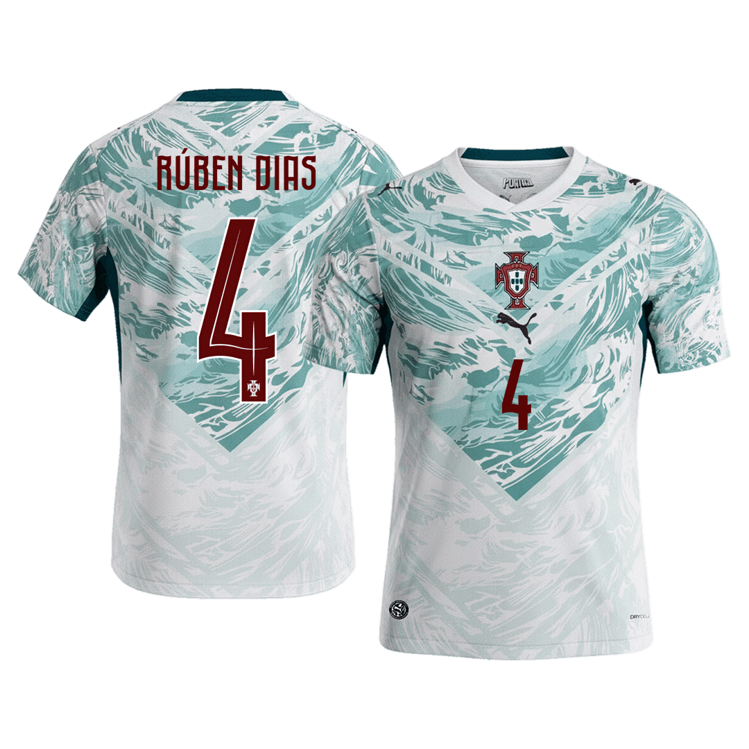 Portugal World Cup Trikot Auswärts 2026 RÚBEN DIAS #4