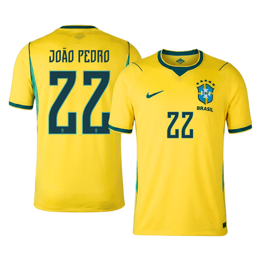Brazil World Cup Trikot Heim 2026 JOÃO PEDRO #22