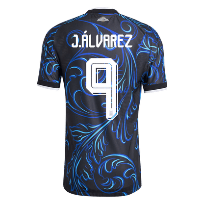 Argentina World Cup Player Version Trikot Auswärts 2026 J. ÁLVAREZ #9 Slim Fit