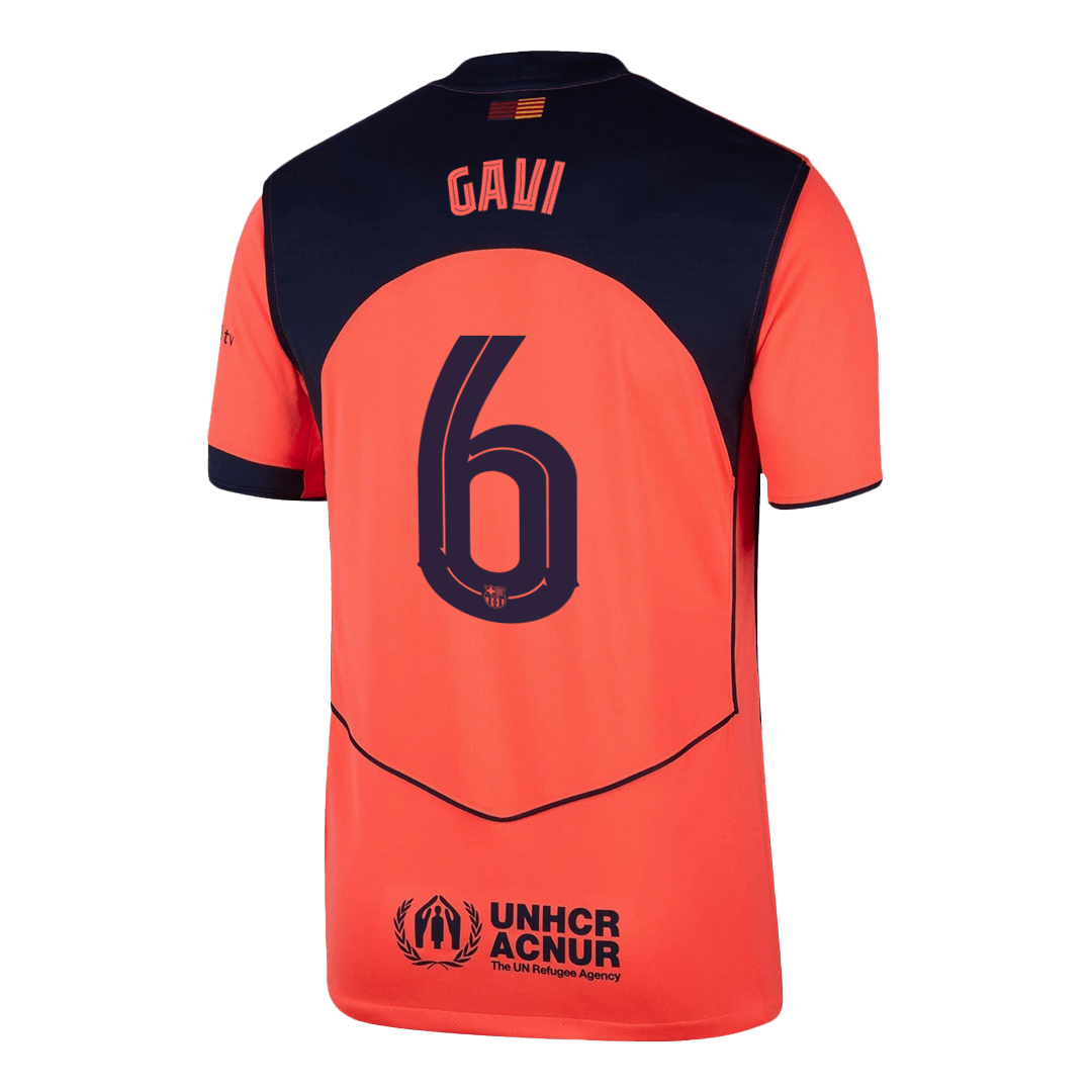 Barcelona Trikot Drittes Auswärts 2025/26 UCL GAVI #6