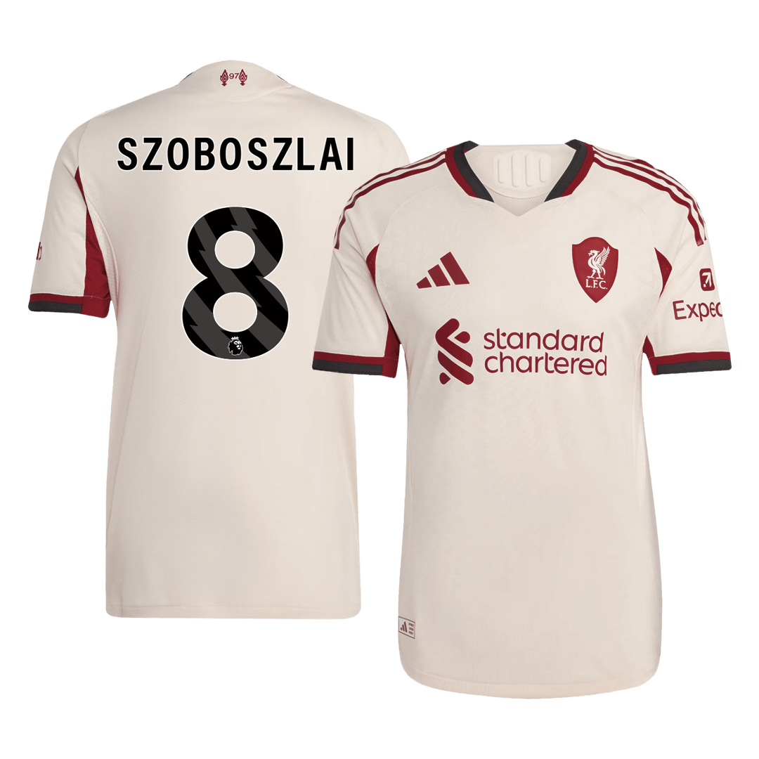 Liverpool Player Version Trikot Auswärts 2025/26 SZOBOSZLAI #8 Slim Fit