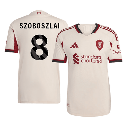Liverpool Player Version Trikot Auswärts 2025/26 SZOBOSZLAI #8 Slim Fit