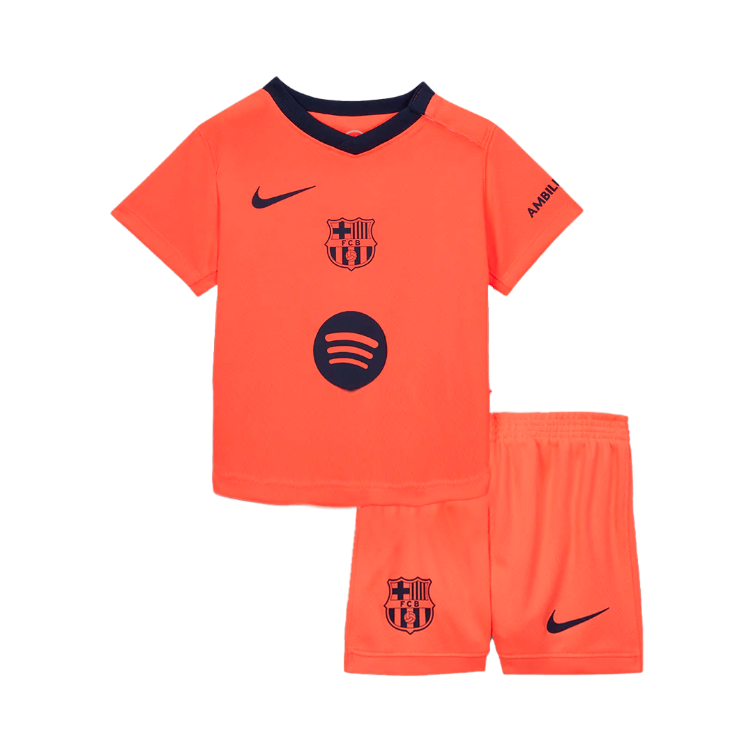 Barcelona Kinder Trikot Set Drittes Auswärts 2025/26
