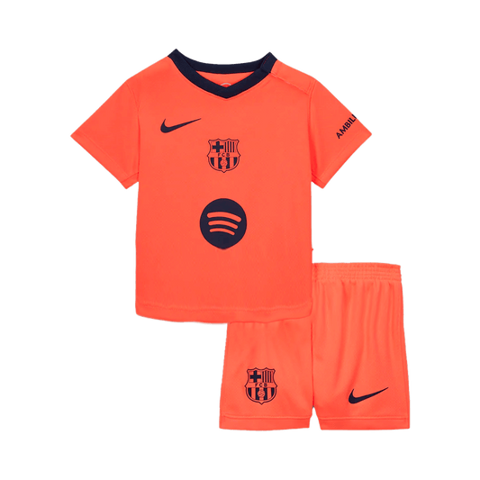 Barcelona Kinder Trikot Set Drittes Auswärts 2025/26