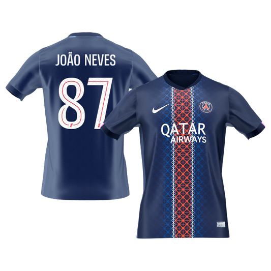 PSG Trikot Heim 2025/26 JOÃO NEVES #87 [PREMIUM]
