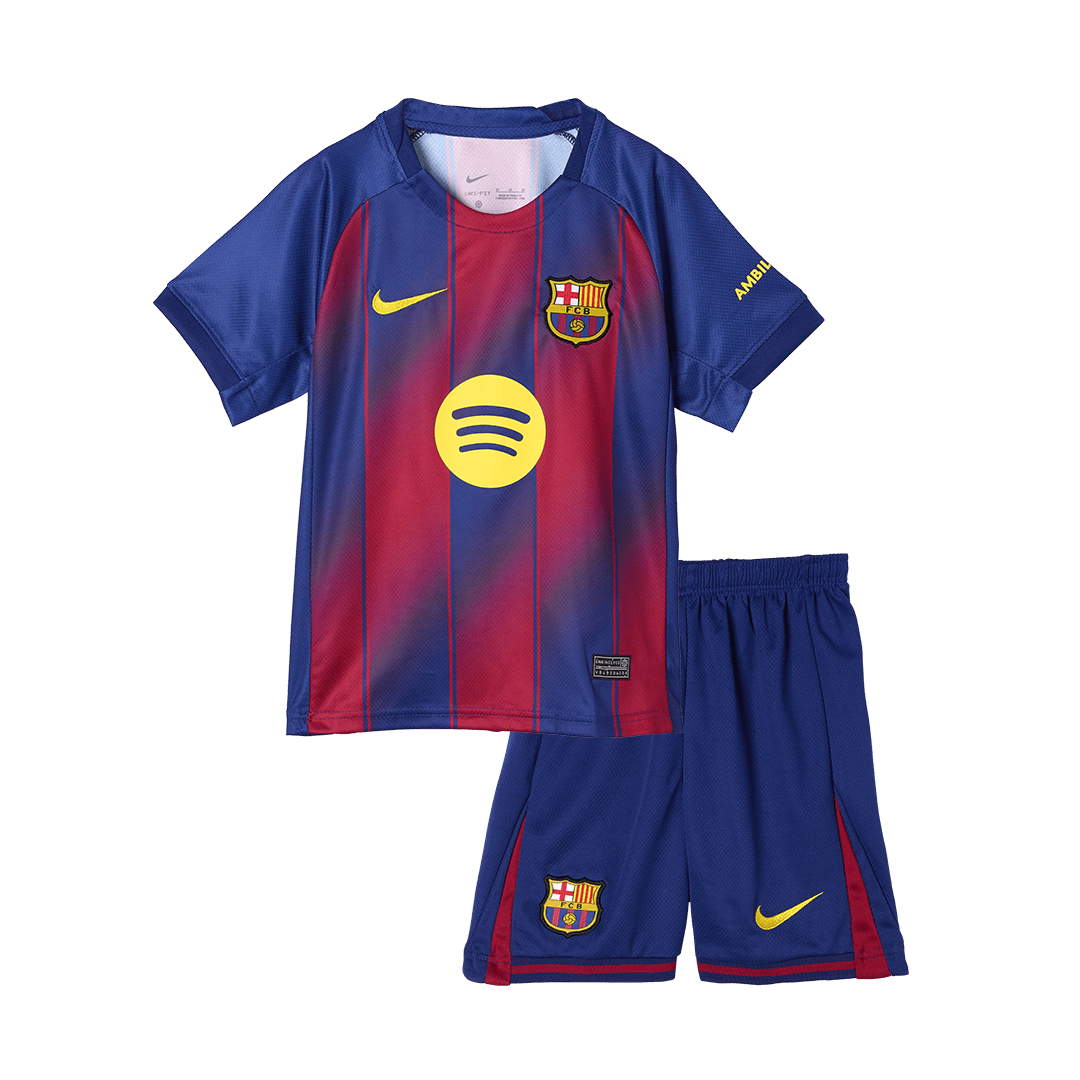 Barcelona Kinder Trikot Set Heim 2025/26