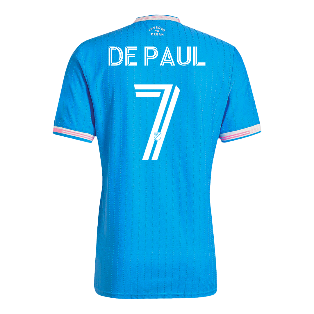 Inter Miami CF Player Version Trikot Drittes Auswärts 2025 DE PAUL #7 Slim Fit