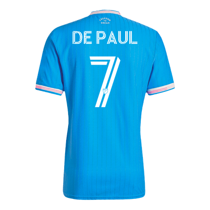 Inter Miami CF Player Version Trikot Drittes Auswärts 2025 DE PAUL #7 Slim Fit
