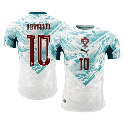 Portugal World Cup Player Version Trikot Auswärts 2026 BERNARDO #10 Slim Fit