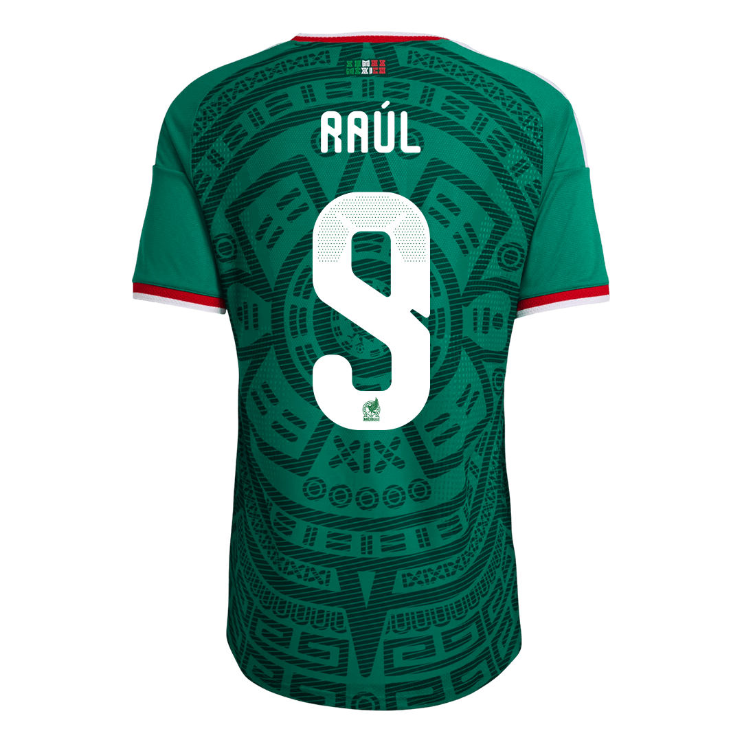 Mexico World Cup Player Version Trikot Heim 2026 Raúl #9 Slim Fit