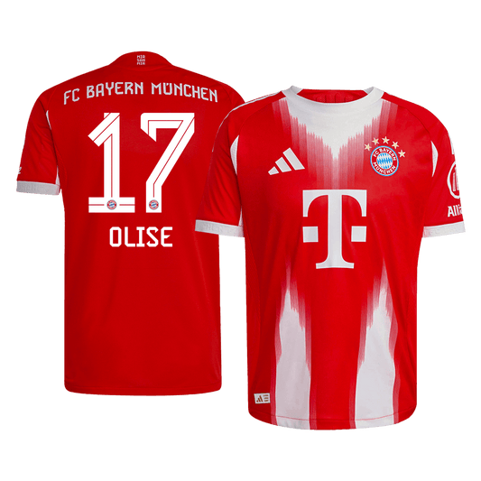 Bayern Munich Player Version Trikot Heim 2025/26 OLISE #17 Slim Fit