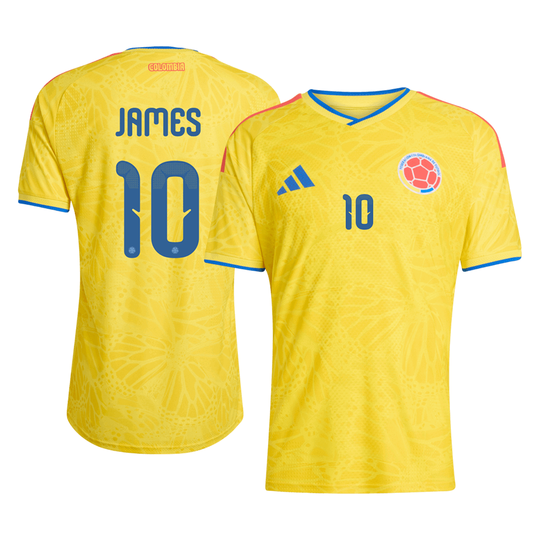 Colombia World Cup Player Version Trikot Heim 2026 JAMES #10 Slim Fit