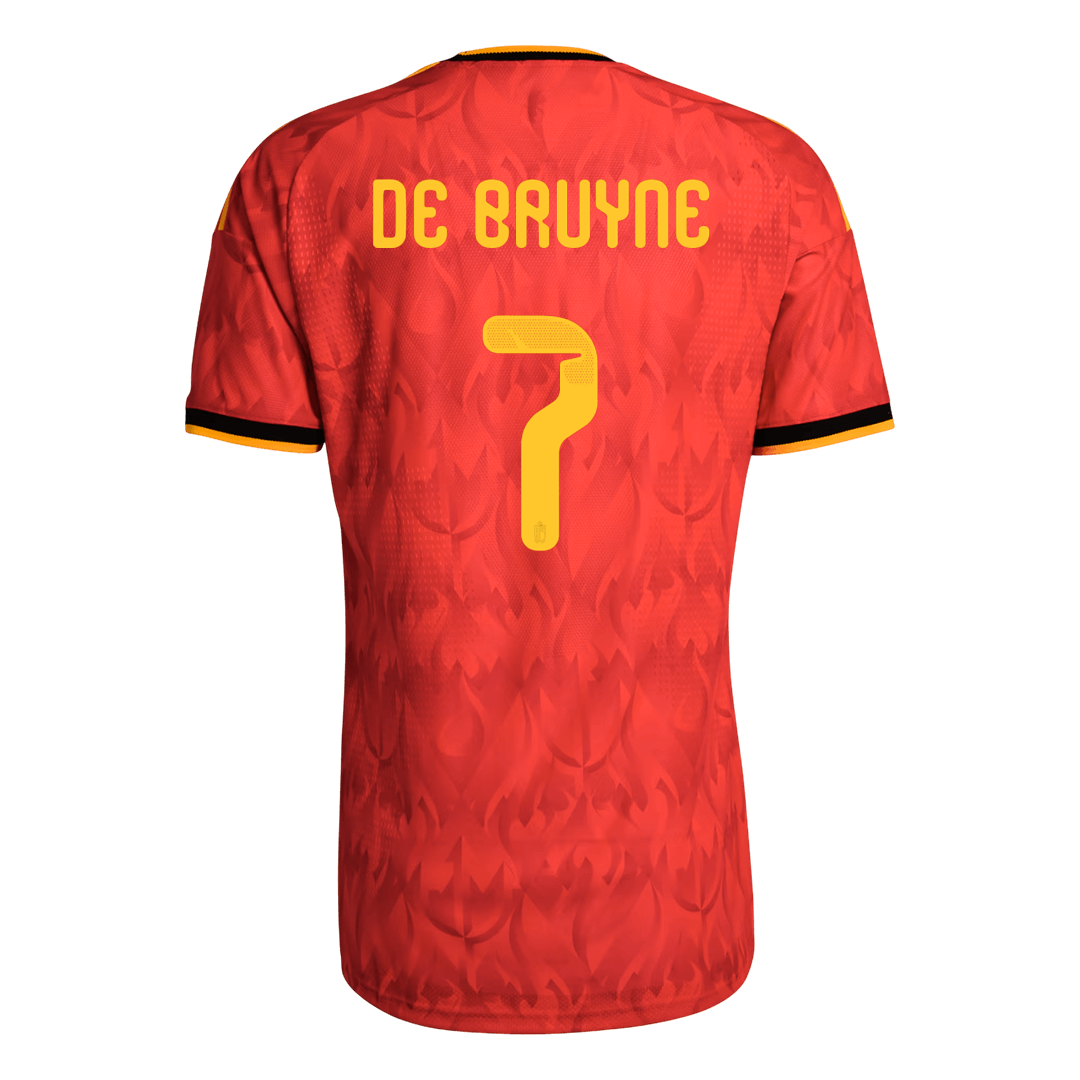 Belgium World Cup Player Version Trikot Heim 2026 DE BRUYNE #7 Slim Fit