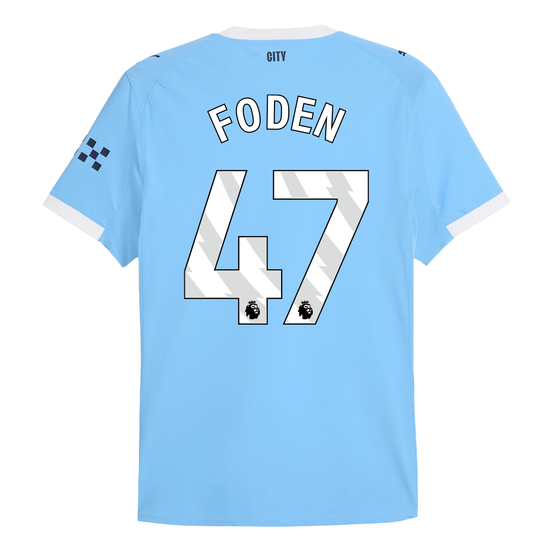 Manchester City Player Version Trikot Heim 2025/26 FODEN #47 Slim Fit