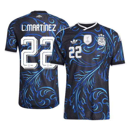 Maglia Argentina World Cup Player Version Trasferta 2026 L. MARTÍNEZ #22 Slim Fit