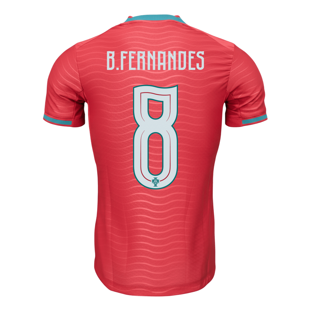 Portugal World Cup Player Version Trikot Heim 2026 B.FERNANDES #8 Slim Fit