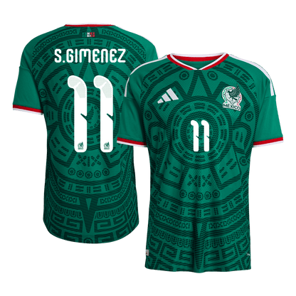 Mexico World Cup Player Version Trikot Heim 2026 S.GIMENEZ #11 Slim Fit