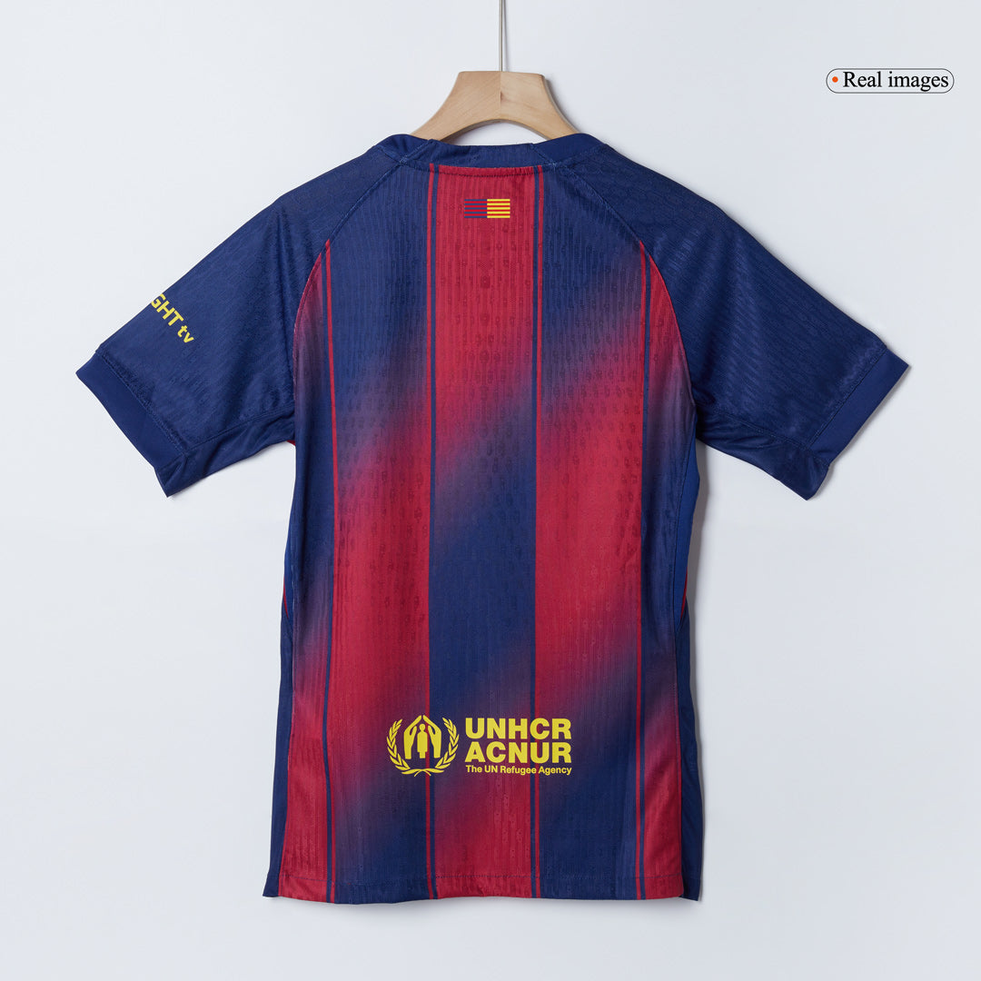 Barcelona Player Version Trikot Heim 2025/26 UCL KOUNDE #23 Slim Fit