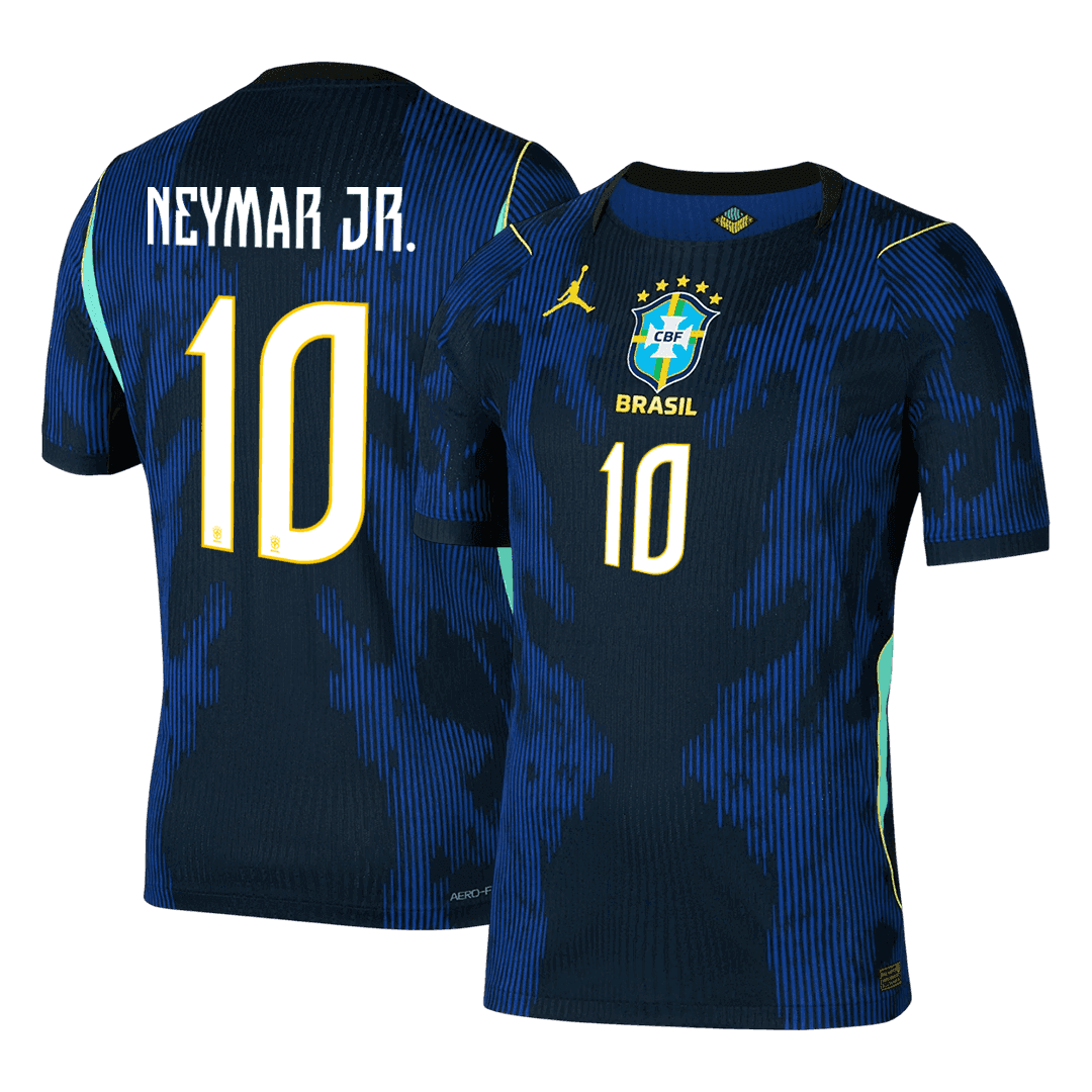 Brazil World Cup Player Version Trikot Auswärts 2026 NEYMAR JR. #10 Slim Fit