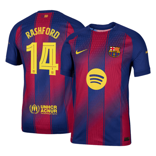 Barcelona Player Version Trikot Heim 2025/26 UCL RASHFORD #14 Slim Fit