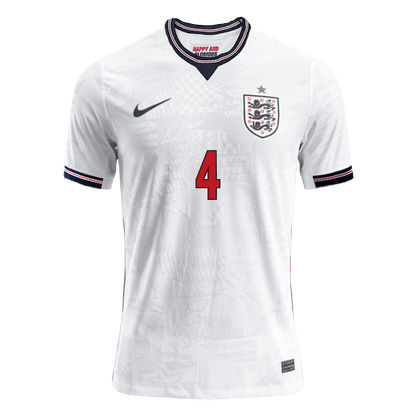 England World Cup Player Version Trikot Heim 2026 RICE #4 Slim Fit