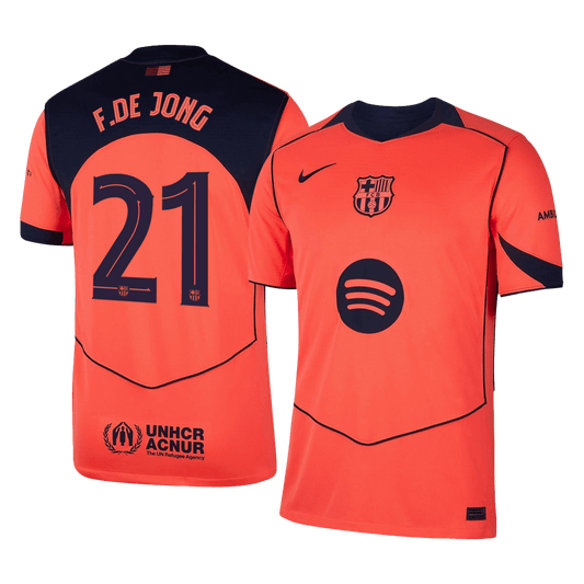Barcelona Trikot Drittes Auswärts 2025/26 UCL F.DE JONG #21