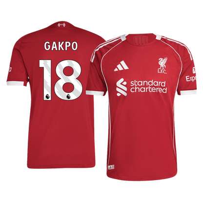 Liverpool Player Version Trikot Heim 2025/26 GAKPO #18 Slim Fit
