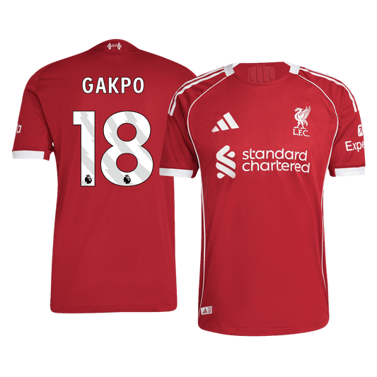 Liverpool Player Version Trikot Heim 2025/26 GAKPO #18 Slim Fit
