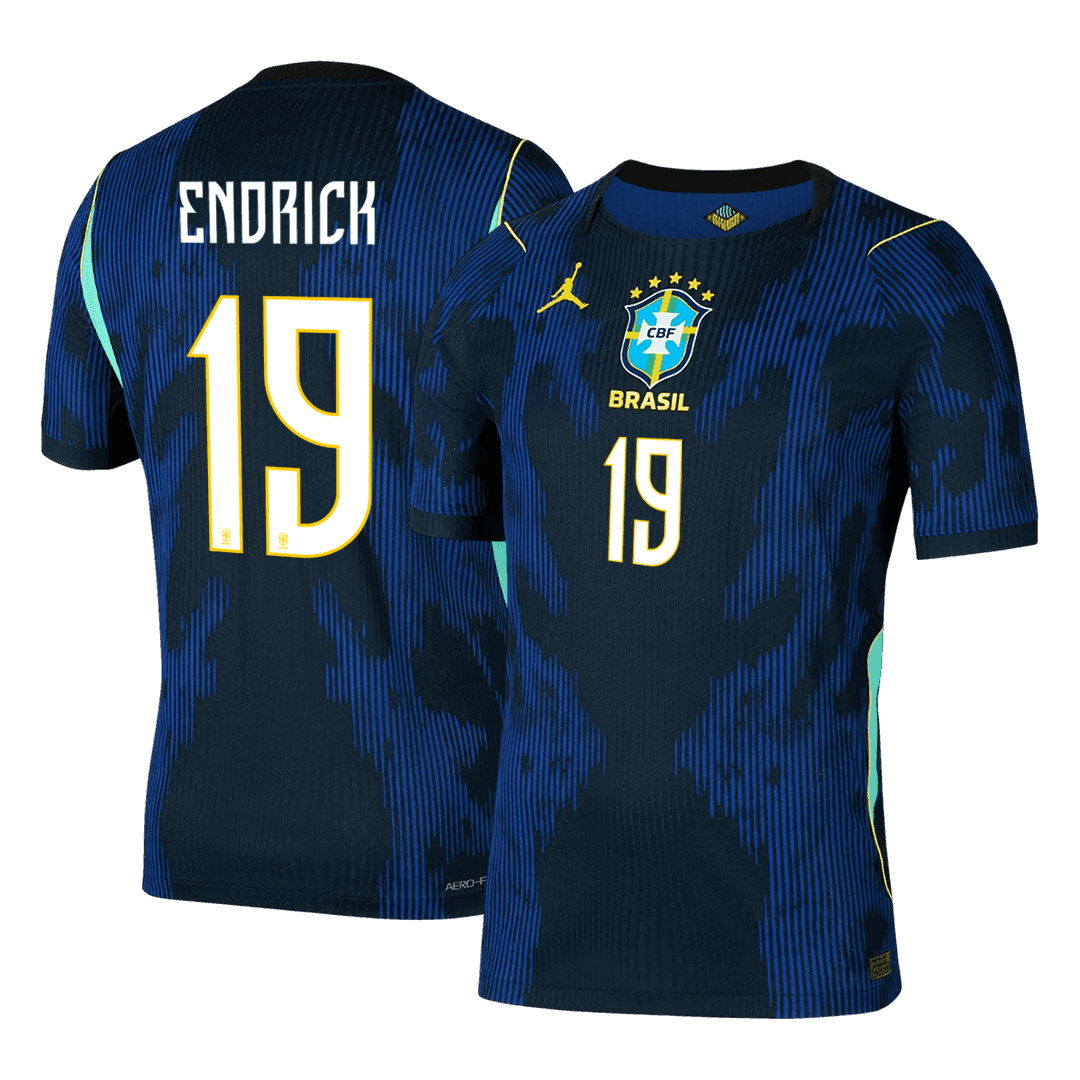 Brazil World Cup Player Version Trikot Auswärts 2026 ENDRICK #19 Slim Fit