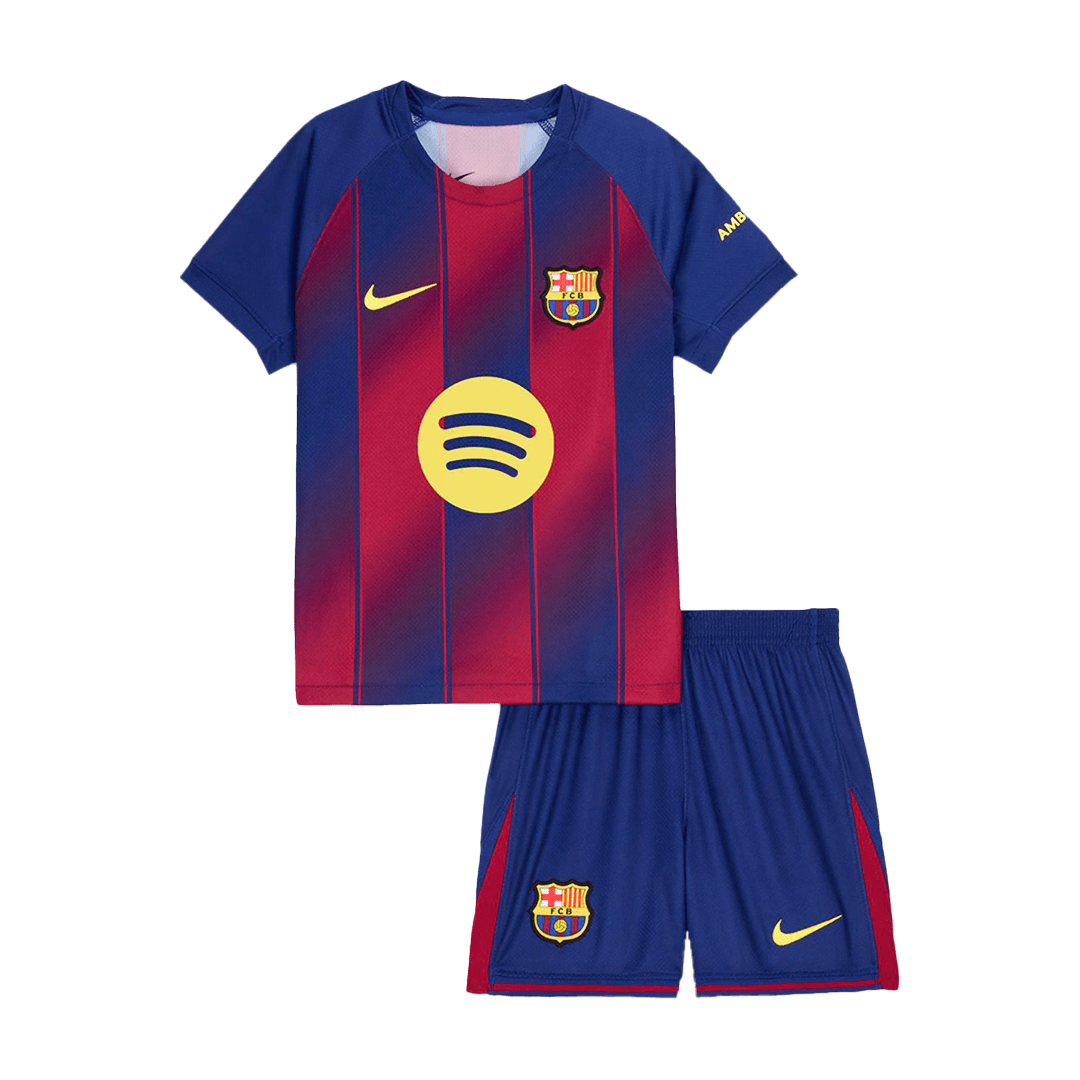 Barcelona Kinder Trikot Set Heim 2025/26