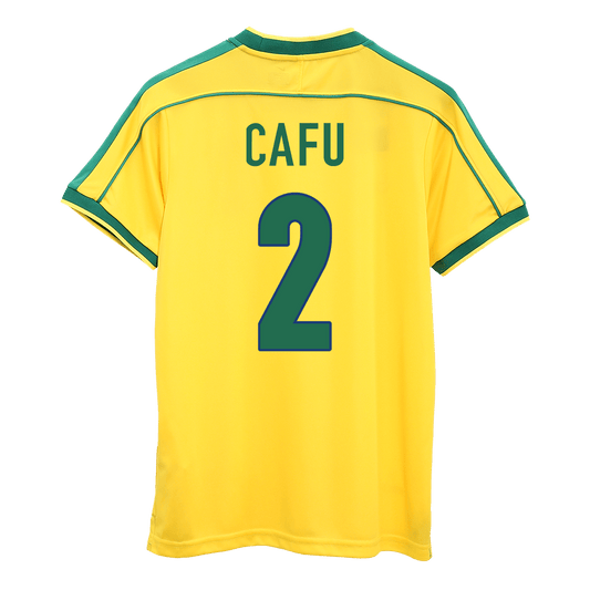 Brazil World Cup Retro Trikot Heim 1998 CAFU #2