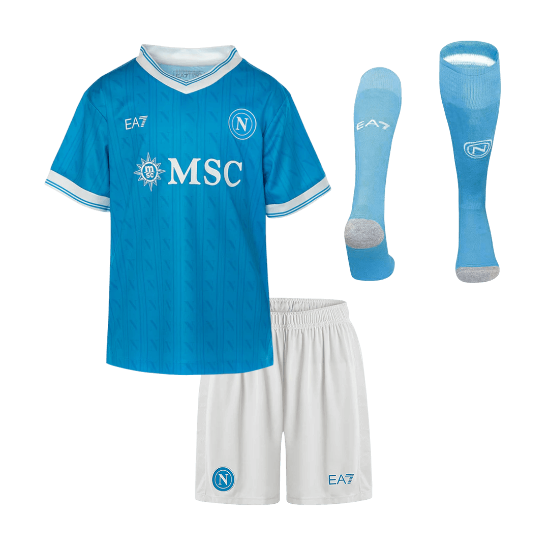 Napoli Kinder Trikot Komplett-Set Heim 2025/26